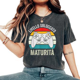 Livellobloccato Diploma Di Maturità Laureaideogiochi 2023 T-shirt comoda oversize da donna - Novitaregali