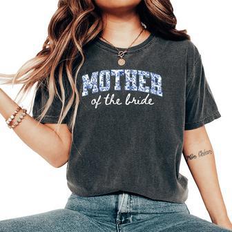 Mother Of The Bride Floral Blue Chinoiserie Wedding Bridal Women's Oversized Comfort T-Shirt | Seseable UK