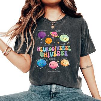 Neurodiverse Universe Autism Awareness Brain Kids Women's Oversized Comfort T-Shirt | Seseable UK