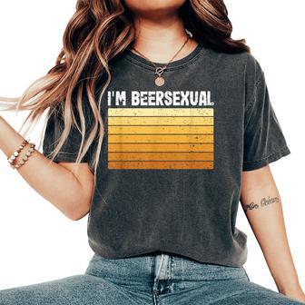 Orgullo Lgbt Gay Lesbianas Bebedor De Cerveza Divertidooy Beersexual Camiseta extragrande cómoda para mujer - Regaloses