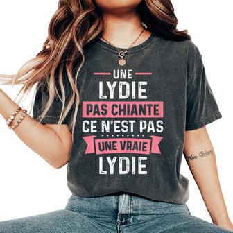 Phrase Drôle Personnalisée Humour Pour Chiante Lydie T-shirt oversize confortable pour femme - Cadeauxyz