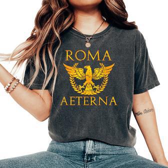 Roma Aeterna Impero Romano T-shirt comoda oversize da donna - Novitaregali