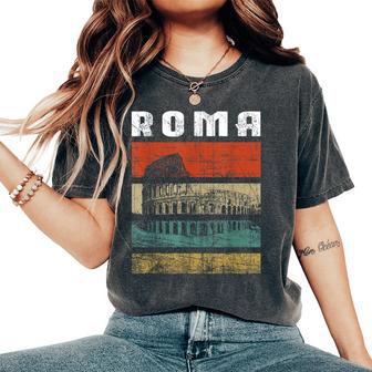 Roma Italia Coliseo Italiano Recuerdo Regalo Italy Camiseta extragrande cómoda para mujer - Regaloses
