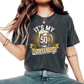 Tasse À Bière 50E Anniversaire 50 Ans Pour Et Homme T-shirt oversize confortable pour femme - Cadeauxyz
