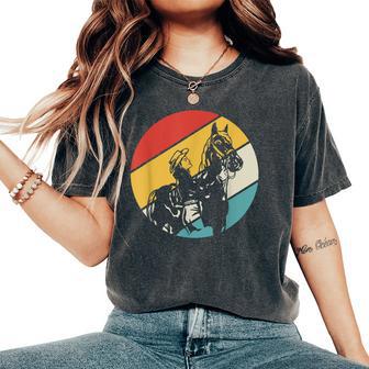 Texas Cheval Équitation Fille Cavalière Ranch Cowgirl T-shirt oversize confortable pour femme - Cadeauxyz