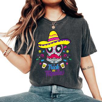 Truc De Crâne Deucre Mexicain Ou Tequila Pour Dia De Los Muertos T-shirt oversize confortable pour femme - Cadeauxyz