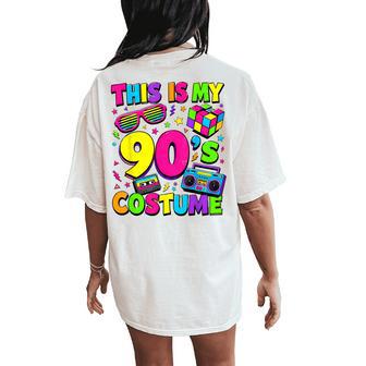 This Is My 90S Costume Retro 90S Party Boys Women's Oversized Comfort T-Shirt Back Print | Seseable UK