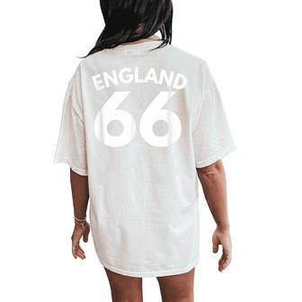 England 1966 English 66 Kids Women's Oversized Comfort T-Shirt Back Print - Thegiftio UK