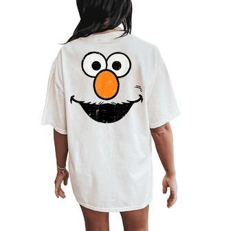 Halloween Orange Nose Face Group Costume Kids Women's Oversized Comfort T-Shirt Back Print - Thegiftio UK