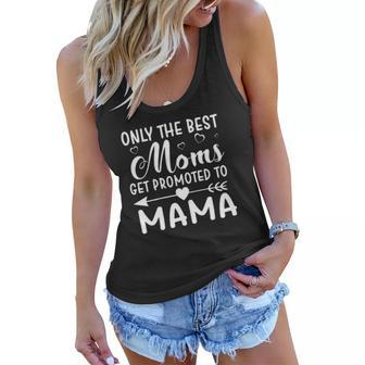 Best Moms Get Promoted To Mama Christmas Ideas For Mom Women Flowy Tank | Seseable UK