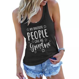 My Favorite People Call Me Grandma Christmas Ideas For Mom Women Flowy Tank | Seseable UK