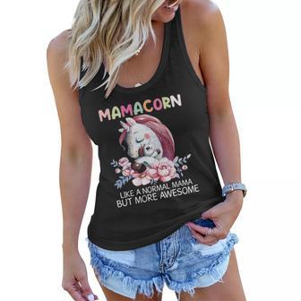 Mamacorn Like A Normal Mama Unicorn Christmas Ideas For Mom Women Flowy Tank | Seseable UK