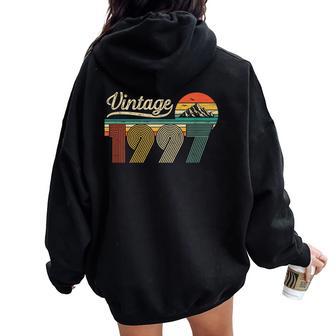 29 Años Cumpleaños Hombre Hecho En 1997Intage Regalo Women Oversized Hoodie Back Print - Regaloses
