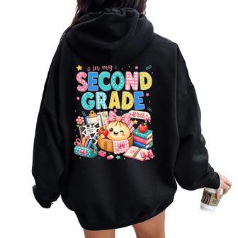 In My 2Nd Grade Era Dumpling Girl First Day Of Second Grade Women Oversized Hoodie Back Print | Seseable UK