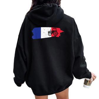 Agriculteur Conducteur Tracteur Agricole Homme Enfant Sweat à capuche oversize pour femme avec imprimé dans le dos - Cadeauxyz