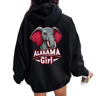 Alabama Cute Girls Fun Souvenir Women Oversized Hoodie Back Print - Thegiftio UK