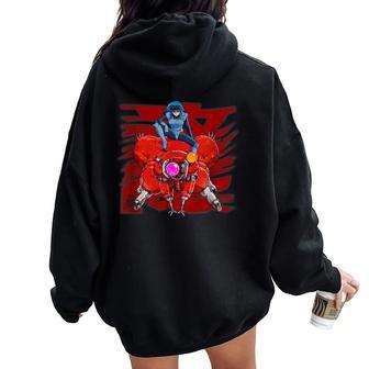 Amazon限定デザインmotoko Fuchikoma レディース オーバーサイズ パーカー バックプリント - Kawaiitshirt