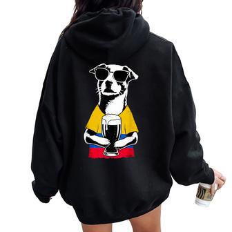 Bandiera Della Colombia Uomini Donne Colombia Felpa con cappuccio oversize da donna con stampa posteriore - Novitaregali