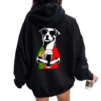 Bandiera Portoghese Uomini Donne Portogallo Felpa con cappuccio oversize da donna con stampa posteriore - Novitaregali
