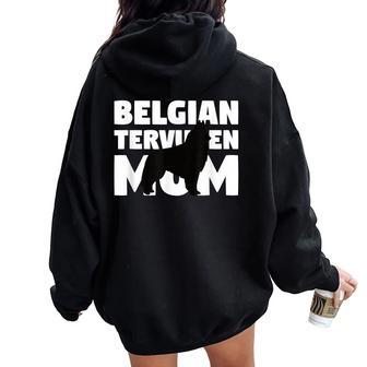 Belga Tervuren Regalo Per Cane Madre Belga Tervuren Mamma Felpa con cappuccio oversize da donna con stampa posteriore - Novitaregali