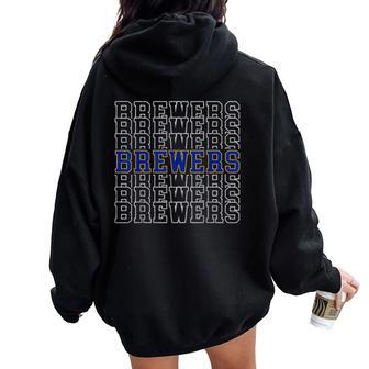Brewers Name Retro Vintage For Boy Girl Women Oversized Hoodie Back Print | Seseable UK