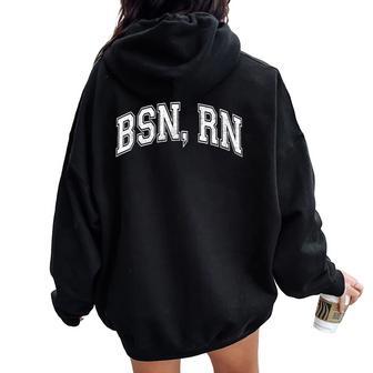 Bsn Nurse Bsn Rn T Bachelor Of Science In Nursing Nurse Squa Women Oversized Hoodie Back Print - Thegiftio UK