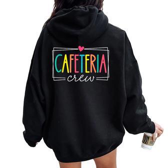 Cafeteria Crew Lunch Ladies Rock Back To School Women Oversized Hoodie Back Print - Thegiftio UK