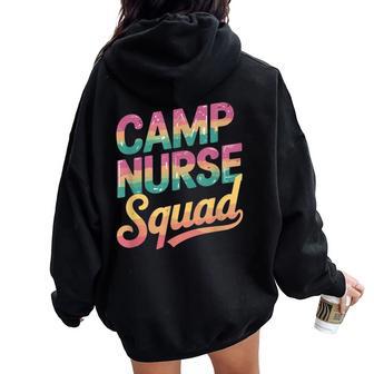 Camp Nurse Squad Camp Nursing Crew Women Oversized Hoodie Back Print - Thegiftio UK