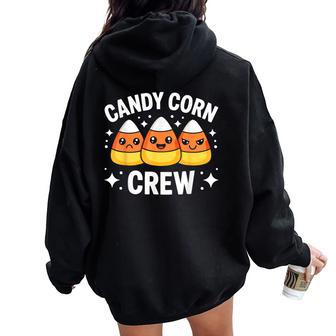 Candy Corn Crew Adult Kids Halloween Costume Women Oversized Hoodie Back Print - Thegiftio UK