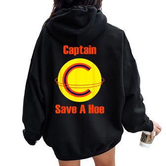 Captainave A Hoe Para Hombre Y Women Oversized Hoodie Back Print - Regaloses