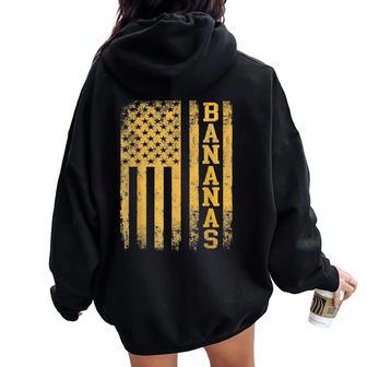 Classic Banana Vintage Retro For Kids Women Oversized Hoodie Back Print | Seseable UK