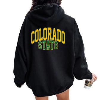 Colorado Rocky Mountains State Pride American Women Oversized Hoodie Back Print - Thegiftio UK