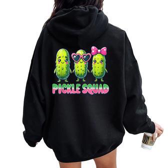Cornichon Amusant Pour Enfants Garçons Et Filles Sweat à capuche oversize pour femme avec imprimé dans le dos - Cadeauxyz