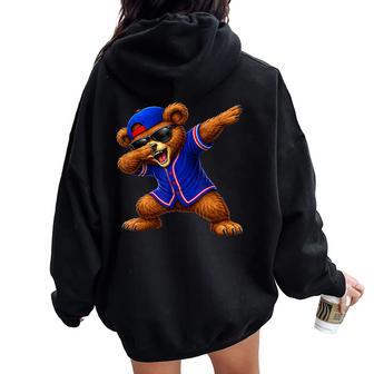 Cub Dabbing For Youth Toddler Kids Boys Girls Women Oversized Hoodie Back Print - Thegiftio UK