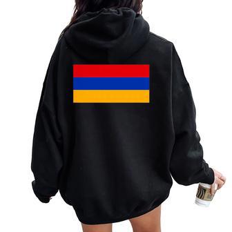Drapeau De Arménie Hayastan Armenia Flag Homme Sweat à capuche oversize pour femme avec imprimé dans le dos - Cadeauxyz