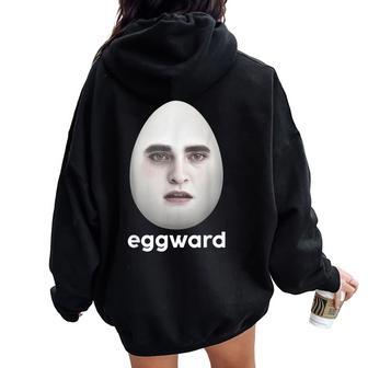 Eggward Meme Kids Women Oversized Hoodie Back Print - Thegiftio UK