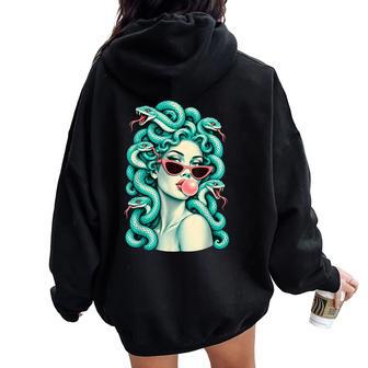 Feminist Medusa Since 700 BC Bubblegum Medusa Women Oversized Hoodie Back Print - Thegiftio UK