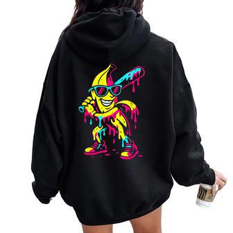 Banana Drip Kids Youth Boys Girls Women Oversized Hoodie Back Print - Thegiftio UK