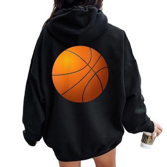 Basketball Player Belly Pregnant Mama Women Oversized Hoodie Back Print - Thegiftio UK