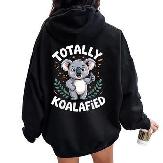 Koala For Boys Girls Kids Koala Lover Women Oversized Hoodie Back Print - Thegiftio UK