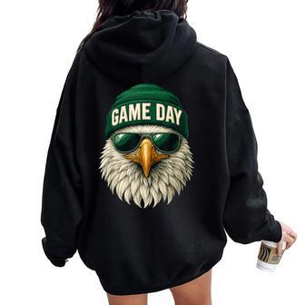 Game Day Eagle For Boys Girls Kids Women Oversized Hoodie Back Print - Thegiftio UK