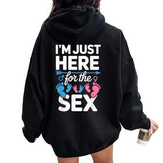 Gender Reveal Costume For Adult Gender Reveal Women Oversized Hoodie Back Print - Thegiftio UK