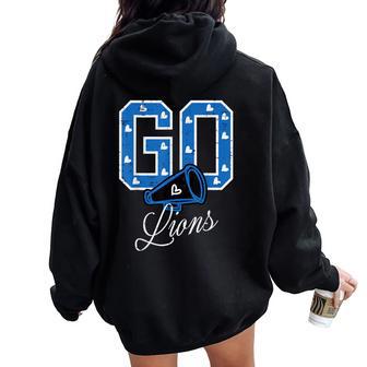 Go Lion Kids Boys Girls Youth N Women Oversized Hoodie Back Print - Thegiftio UK