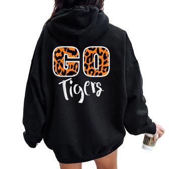 Go Tiger Kids Girls Youth Boys N Women Oversized Hoodie Back Print - Thegiftio UK
