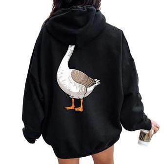 Goose Adult Kids Body Goose Costume Women Oversized Hoodie Back Print - Thegiftio UK
