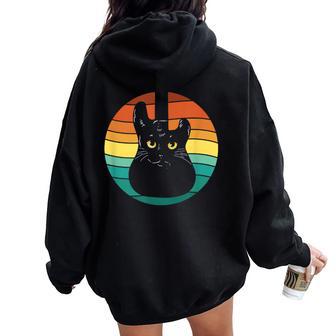 Guitare Et Chat Graphique – Pour Hommes Et S Fans De Guitare Et De Chat Sweat à capuche oversize pour femme avec imprimé dans le dos - Cadeauxyz