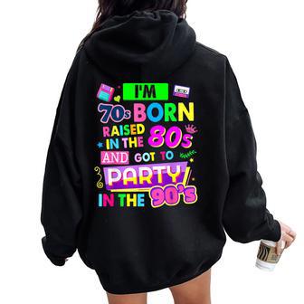 Ideas Rave De Los Años 90 Para Es Y Atuendo De Fiesta Disfraz De Festival De Los 90 Women Oversized Hoodie Back Print - Regaloses