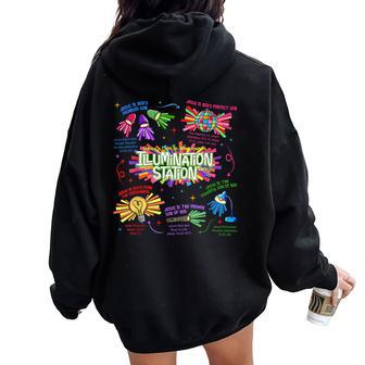 Illumination Station Vbs 2026 Bible Jesus Christian Lights Women Oversized Hoodie Back Print - Thegiftio UK