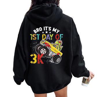It's My 1St Day Of 3K Student First Day Of 3K Teacher Women Oversized Hoodie Back Print - Thegiftio UK