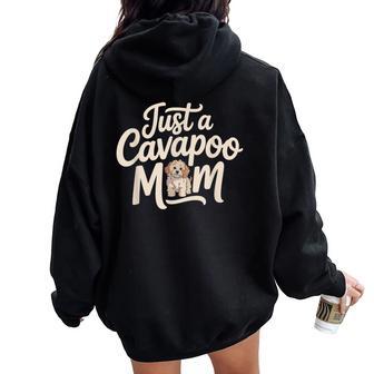 Mama De Cavapoo Es Dueno Divertido Perruna Amante Women Oversized Hoodie Back Print - Regaloses